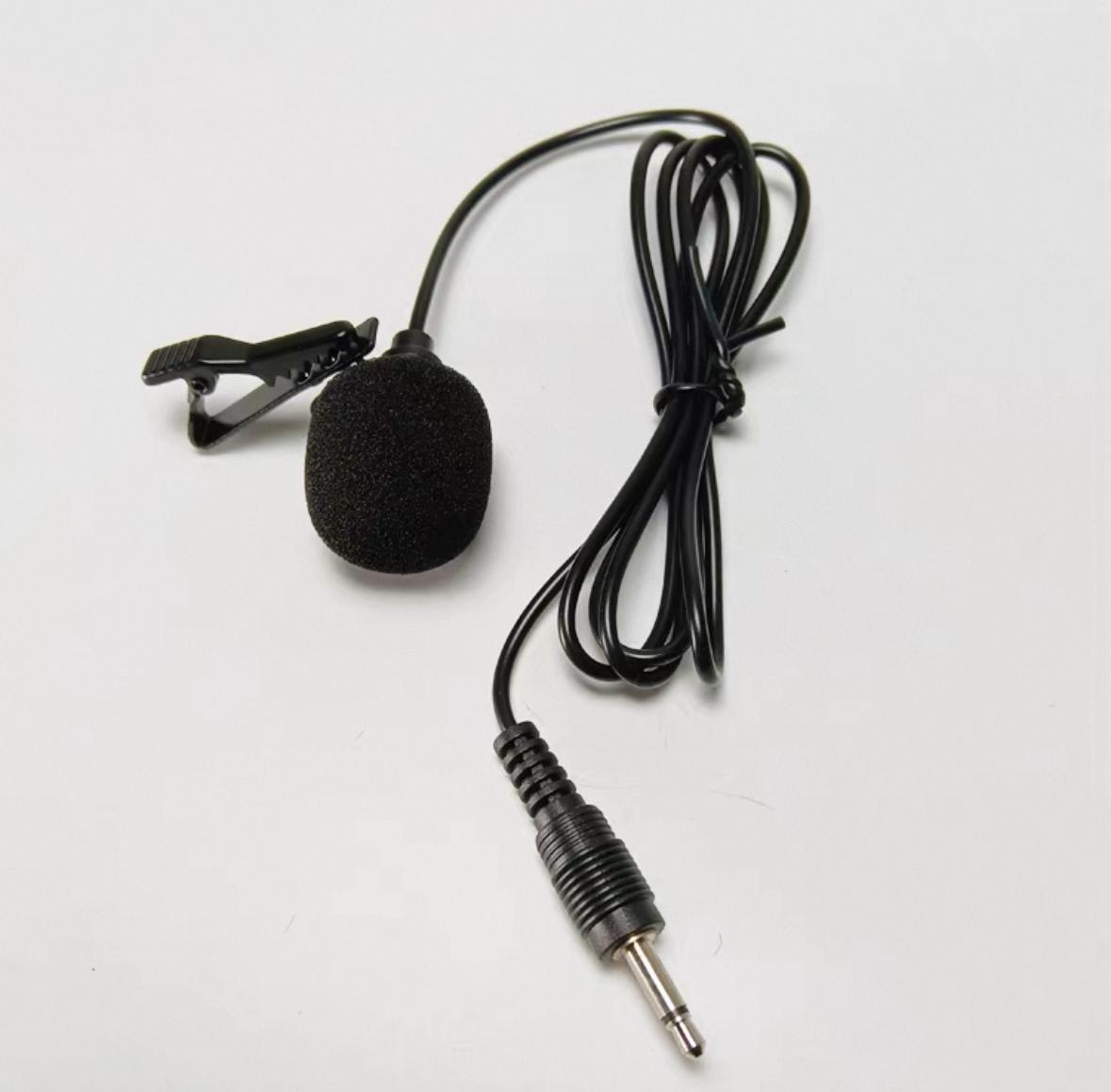 Black Plastic 3.5mm Wired Lavalier Microphone Speech Teaching Sound Amplifier Mic for Phone PC，Wireless Microphones and Systems，Wireless Lavalier Microphones