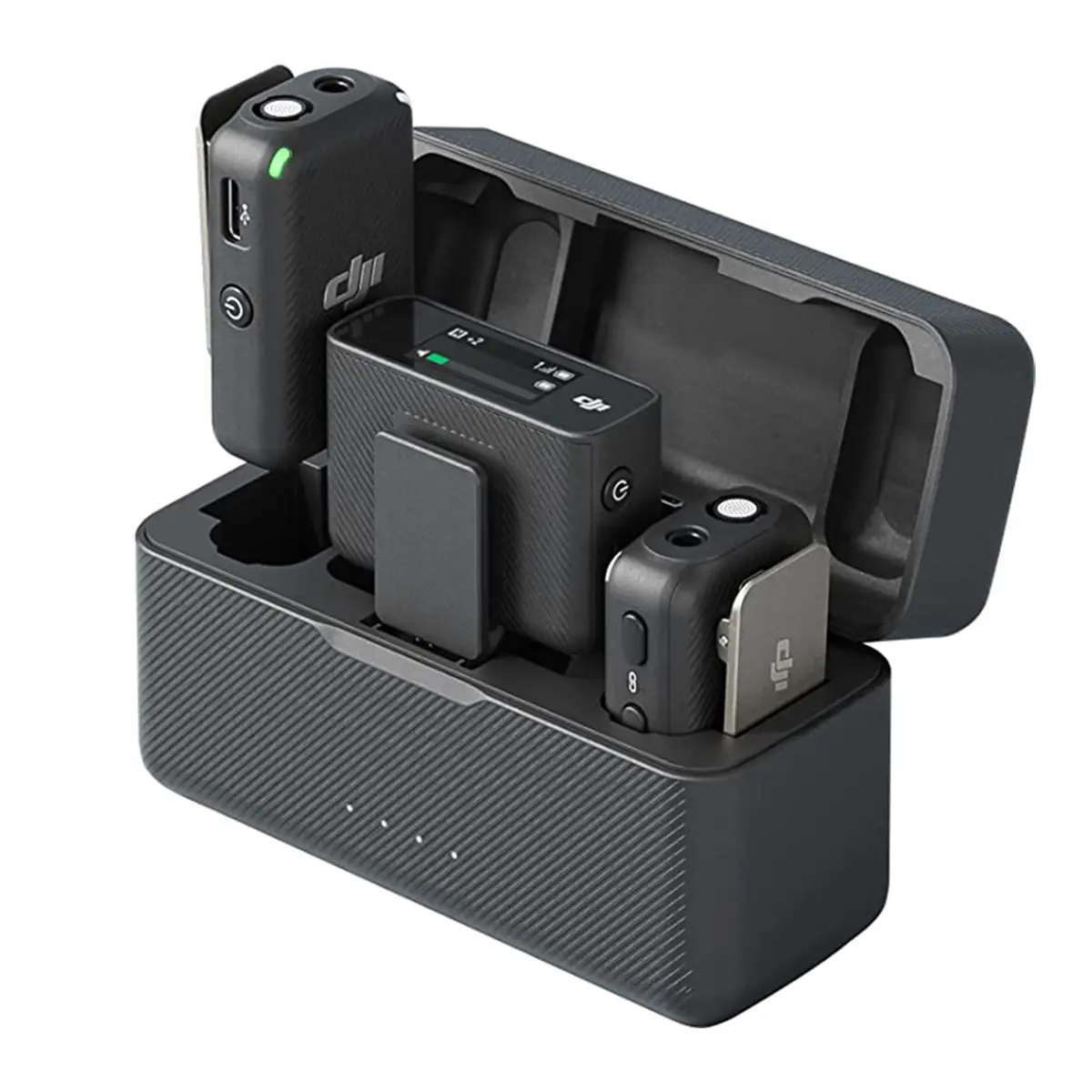 DJI Mic Dual-Transmitter Compact Digital Wireless Microphone System/Recorder for Camera & Smartphone (2.4 GHz)