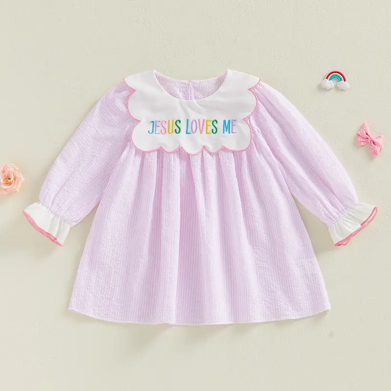 chinese dress ladies Baby girls long sleeve Easter dress – aierwhoesalekidsclothes