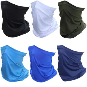 6 Pack Neck Gaiter Face Mask Sun Protection Cooling Bandana Face Cover Windproof Dustproof Neck Scarf