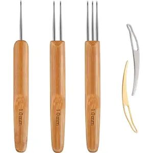 Dreadlock Crochet Hook Tool,Braid Hair Dreadlocks , Interlocking Tool for Locs,Weaving Crochet for Braid Craft Knitting  (1.0mm)