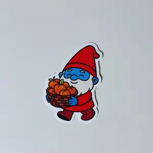 Smurf Gnome Waterproof Vinyl Sticker