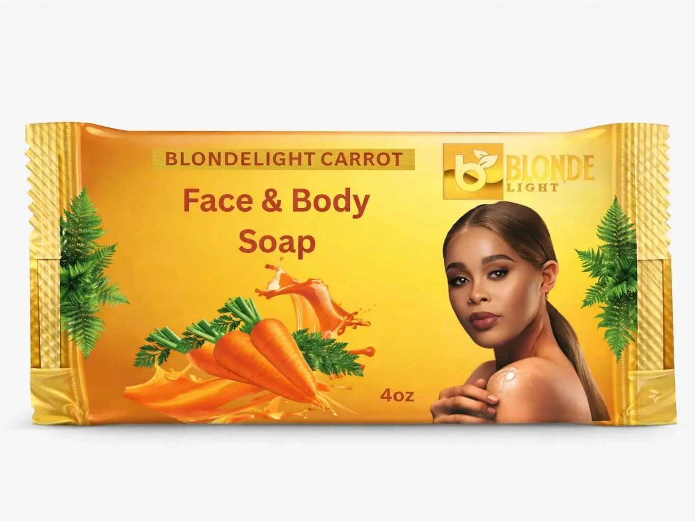 BLONDELIGHT Carrot Bar for Face & Body Soap BLONDELIGHT Carrot Bar for Face & Body Soap