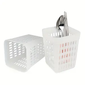 1pc Multifunctional Kitchen Utensil Organizer - Washable Dishwasher Drying Basket