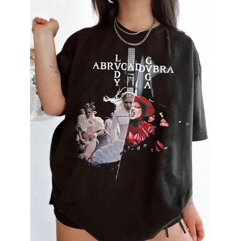 Lady Gaga Abracadabra Tシャツ グレー Gaga Lady Abracadabra or Die