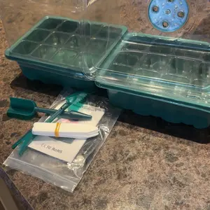 Seed Starting Tray Set with Grow Light, Adjustable Humidity Dome, Mini Greenhouse for Indoor Plants, 8 Full Spectrum Leds, Durable Growing Tray #GLOBAL PICKS