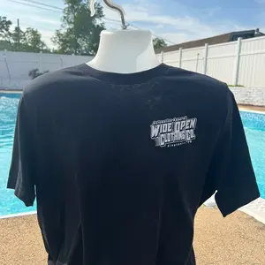 Wide open harley big wheel bagger tshirt size xl