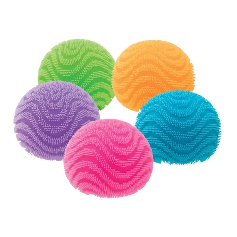 Fuzz Ball Wonder Waves – Super Soft Sensory Squeeze Toy Featuring Wavy Patterns & Cozy Velvet Texture for Relaxation,Perfect Party gifts for friends and family