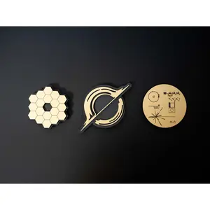 Metallic Gold Space Magnets [3-Pack] JWST Voyager Black Hole