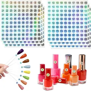 Self-Adhesive Color-Changing Number Stickers (1-300), Inventory Organization Labels, Easy Use, Fast Identification, DIY Craft Tags