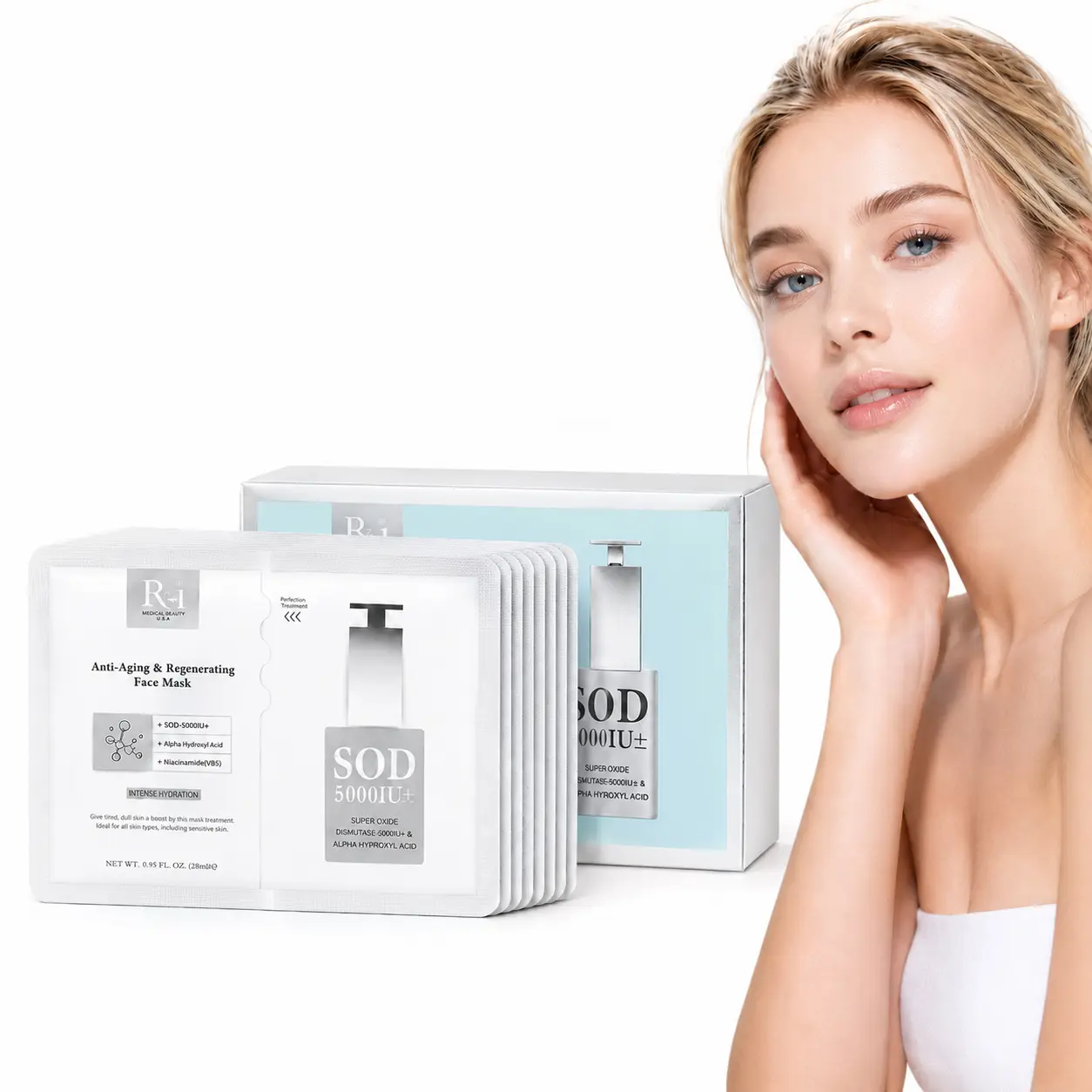 BEAUPAN SOD 5000 IU Superoxide Anti-Aging & Regenerating Face Mask