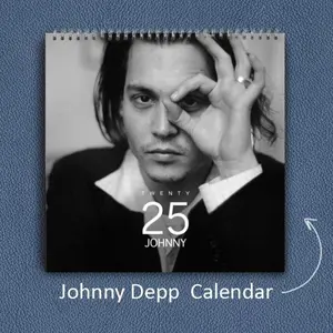 Johnny Depp 2025 Wall Calendar Planner, Johnny Depp 2025 Calendar, Johnny Depp Merch, Wall Calendar2025, 2025 Monthly Planner, Planner2025