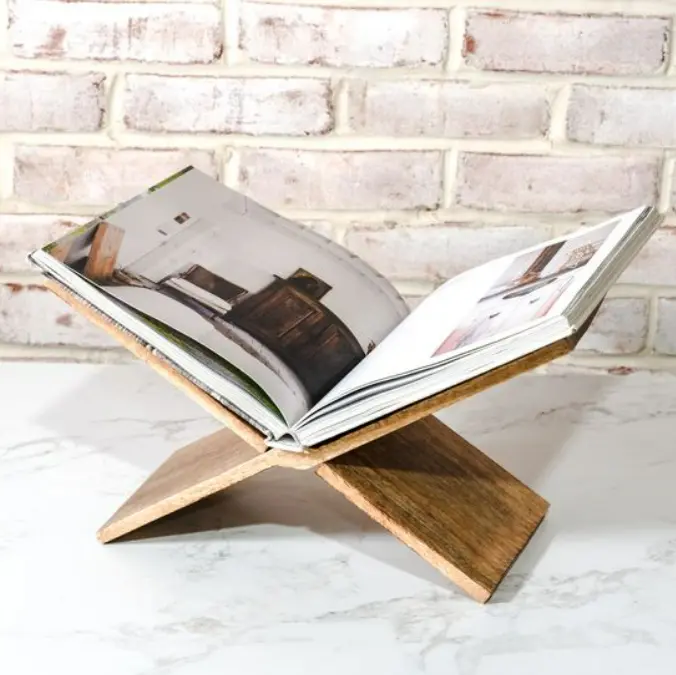 Natural Wood Magazine Holder
