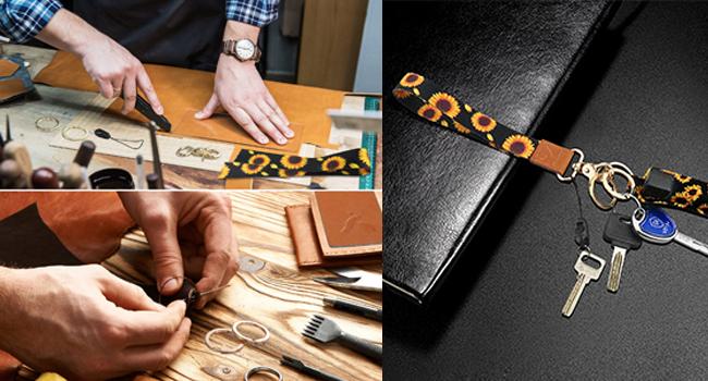 Yiflin Cute Wrist Lanyard for Keys, Keychain, Wallet, Id Holder, Cell Phone, Wristlet Lanyard Key Chain Holder(Black Leopard) Yiflin Cute Wrist Lanyard for Keys, Keychain, Wallet, Id Holder, Cell Phone, Wristlet Lanyard Key Chain Holder(Black Leopard)