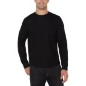 Liverpool, Long Sleeve, Crew Neck, Black