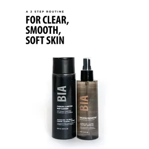 BLEMISH FIGHTER KIT: EXFOLIATING TREATMENT MIST & CLARIFYING CHARCOAL BODY CLEANSER DUO