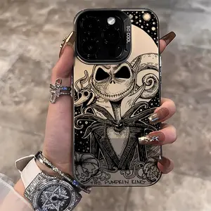 Cartoon J-Jack S-SkellingtonPhone Case Suitable for iPhone 17 16e 16 15 14 13 12 11 Mini Pro Max Air X XR XSMAX 8 7 Plus Anti Fall Matte Back Cover
