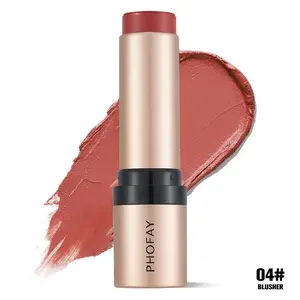 PHOFAY Shaping Contour Stick, Creamy Face Bronzer for Instant Sculpt & Define, Long-Lasting Blendable Contour Pen, Natural Matte Finish for All Skin Tones