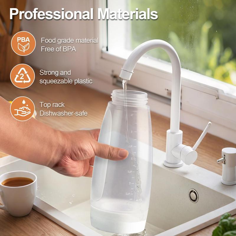 Handheld Batter Dispenser, Pancake Batter Dispenser, Kitchen Gadgets for Home Use, Utensils,Pancake Batter Dispenser with Blender Balls, Kitchen Batter Squeezer Bottle Suitable for Cupcakes, Pancakes, Muffins Smooth