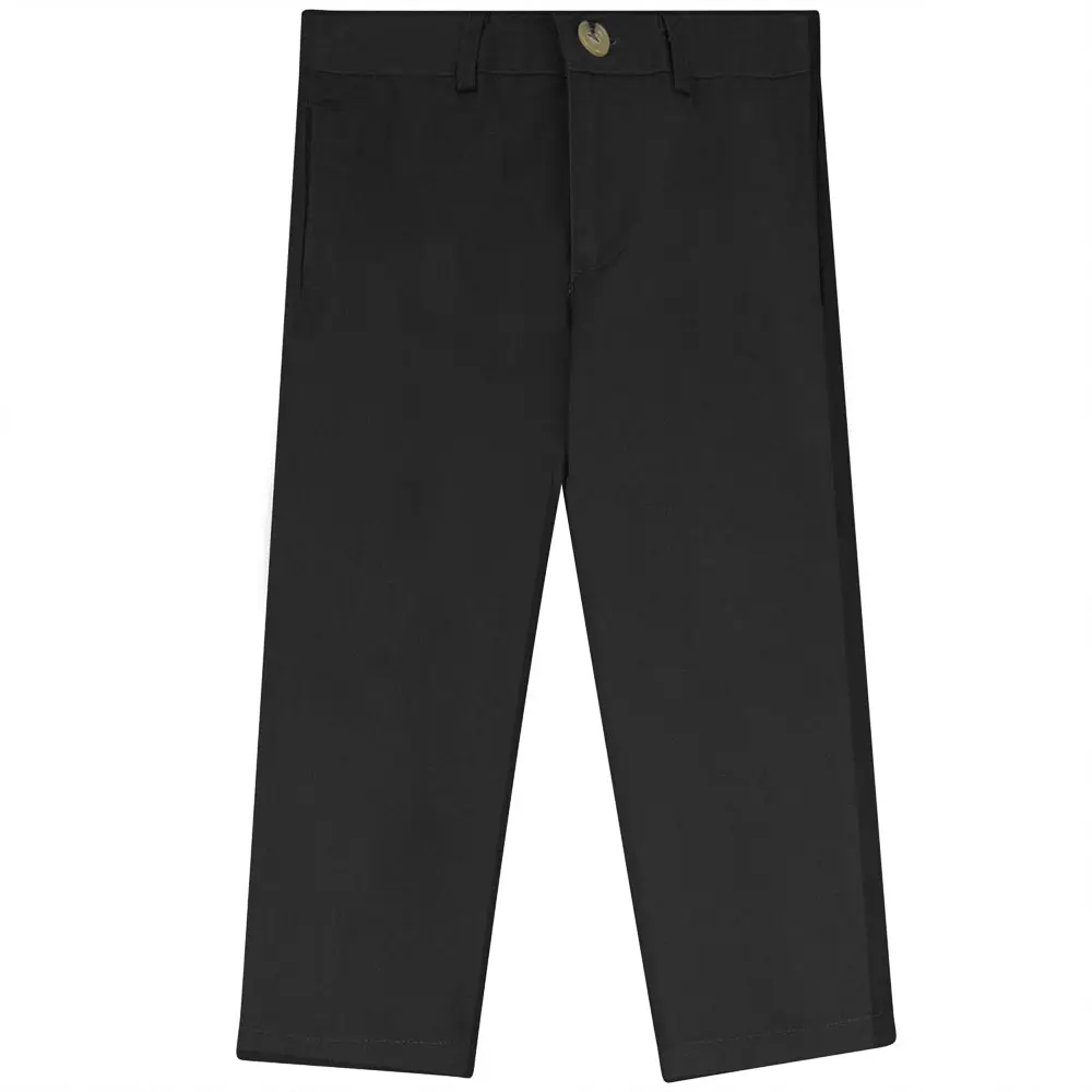 Brand Name White Dress Pants - Cotton Blend, Suitable for Men & Kids, Long Style, Comfortable Fit, Available in Various Colors