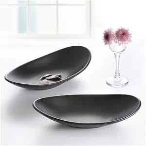 Elegant Oval Black Jewelry & Key Tray - Versatile Organizer for Rings, Keys, and Decorative Items - Perfect for Easter, Valentine's Day, Thanksgiving