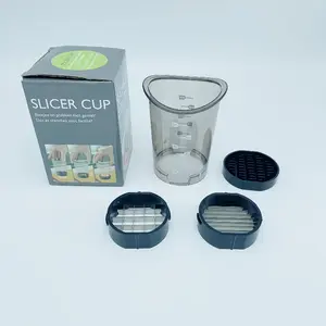 Stainless Steel Fruit and Vegetable Slicer Set with Storage Box and Removable Slicing - 304 Manual Food Processor for Slicing, Dicing, Shredding - Space Saving Design, Non-Slip Base and Protective Cover