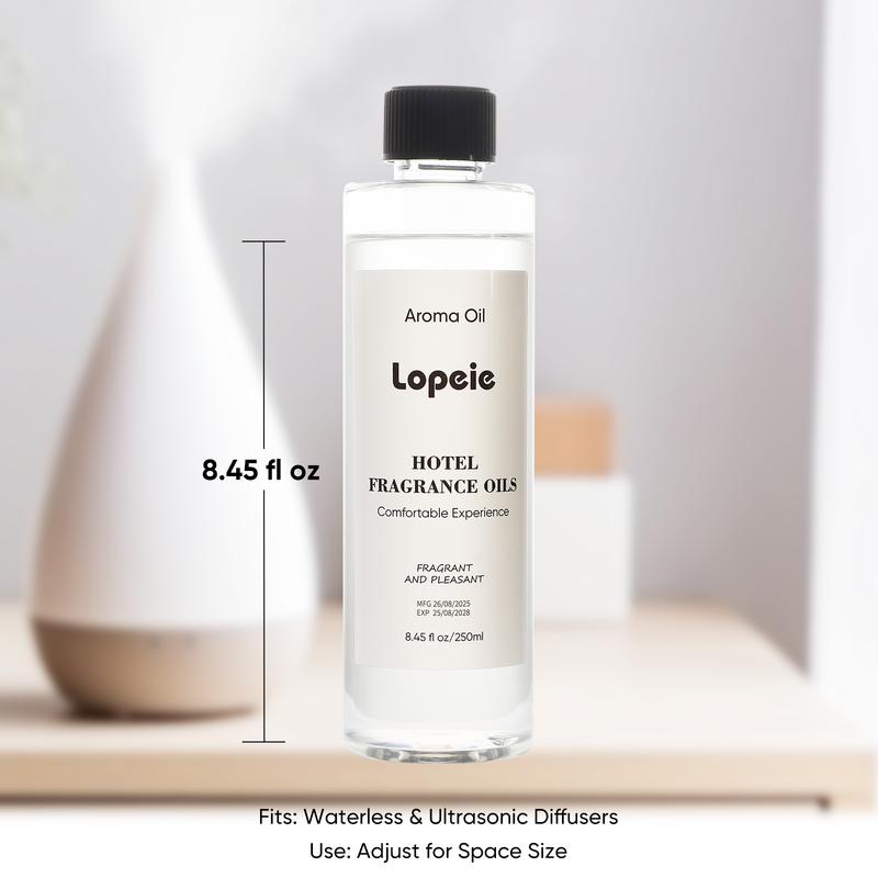 Lopeie Hotel Diffuser Oil Refill Inspired by The Ritz-Carlton Hotel - 250 ml 8.45 fl oz -Aromatherapy Essential Oil- Lemon, Lavender & Wood Notes- Ideal for Ultrasonic and Waterless Diffusers Pleasant Fragrant