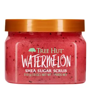 Watermelon Shea Sugar Scrub, Exfoliating, Hydrating & Moisturizing Body Scrub with Shea Butter & Nourishing Essential Oils, Smooth & Soften Skin, 18 oz