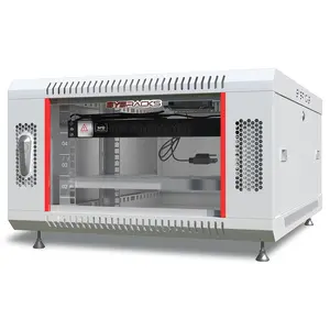 SYSRACKS 6U Wall Mount Gray Server Rack Cabinet 6.600 for Electronics, Security, AV and Data Racks with Brush  Organiser, Network rack wall mount, computer racks  cabinets,