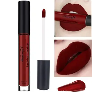 Matte Waterproof Lip Gloss Long-lasting Non-sticky Cup Liquid Lipstick For Women In Red