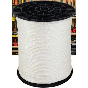 Low-Stretch Industrial Polyester Cord 1000 ft Length Solid Braid Construction Durable USA Made Thread for Crafts and DIY Projects Heavy-Duty Sewing Material double  rope