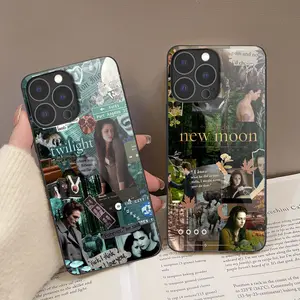 twilight phone case curious monkey phone case for iPhone iphone 16 15 14 13 12 11 pro max XS MAX PLUS tempered glass cover shockproof design protective case flaunt girly iphone cases cute phone casing twilight Protection Protector Smartphone Cellphone