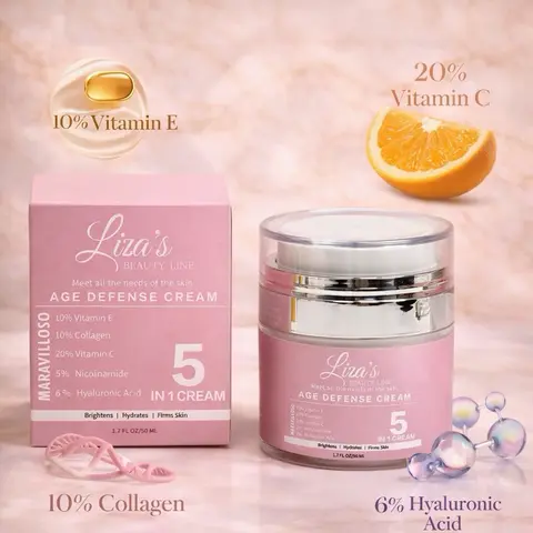 1210- Liza's Beauty Line Maravilloso 5 in 1 Cream 1.7 FL OZ / 50 ML Brightens Hydrates Firms Skin Concealer Foundation