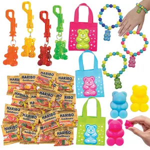Gummy Bear Toys & Treats Party Favor Handout Kit – 151 Pc.