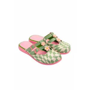 Shaken Squares Women's Mary Jane Clogs
