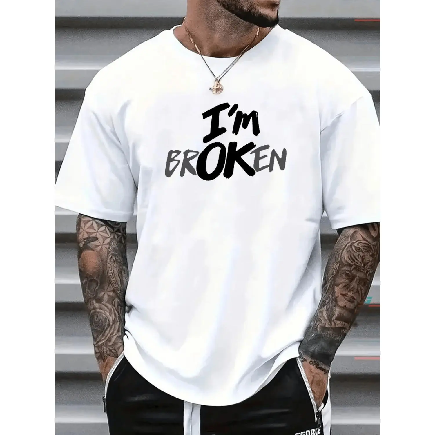 Men Casual Short Sleeve Cotton T-shirt 1 Piece 100 Percent Heavy Cotton Comfortable Crew Neck Soft Adorable T-shirts Tops