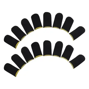Game Finger Sleeve Thin Breathable Anti-Sweat Anti-Slip Finger Thumb Sleeve Gaming Finger Cots Gloves for Aim Keys US