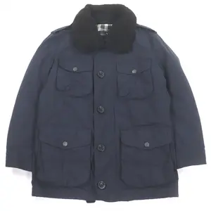 Pre-owned BURBERRY Nylon Small Leather Goods London Sheepskin Collar 3way Field Jacket