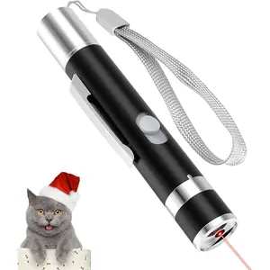 Cat Toy Pointer, USB Rechargeable, 7 Adjustable Modes, Indoor Cat and Dog Interactive Chasing Toy, Training and Exercise Fun (Black)