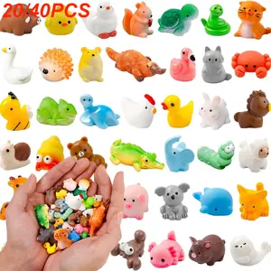 20/40 Mini Resin Animal Figurines, Collectible Figurine, Random Styles, Fairy Garden Accessories, Hidden Craft Decor, Party Supplies Set, Christmas Gifts
