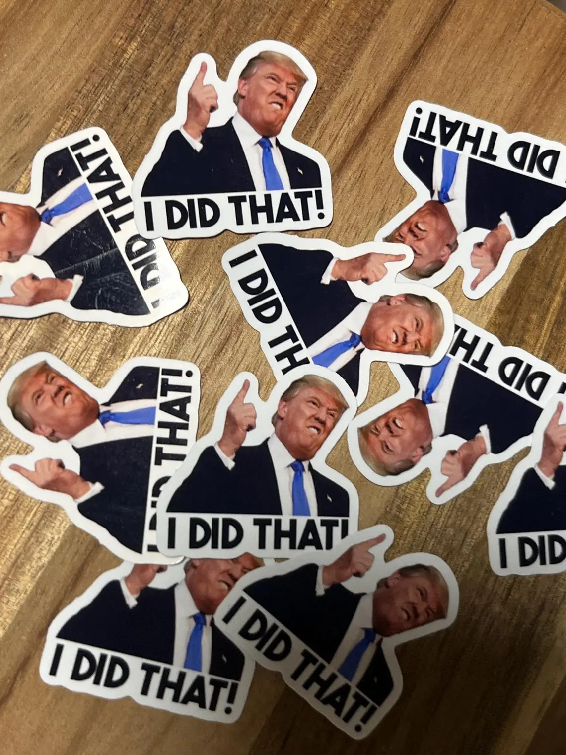 I Did That Trump Tariff Rising Prices Sticker Pack - Fdt - Anti Trump - I Did That - Gas Station Sticker