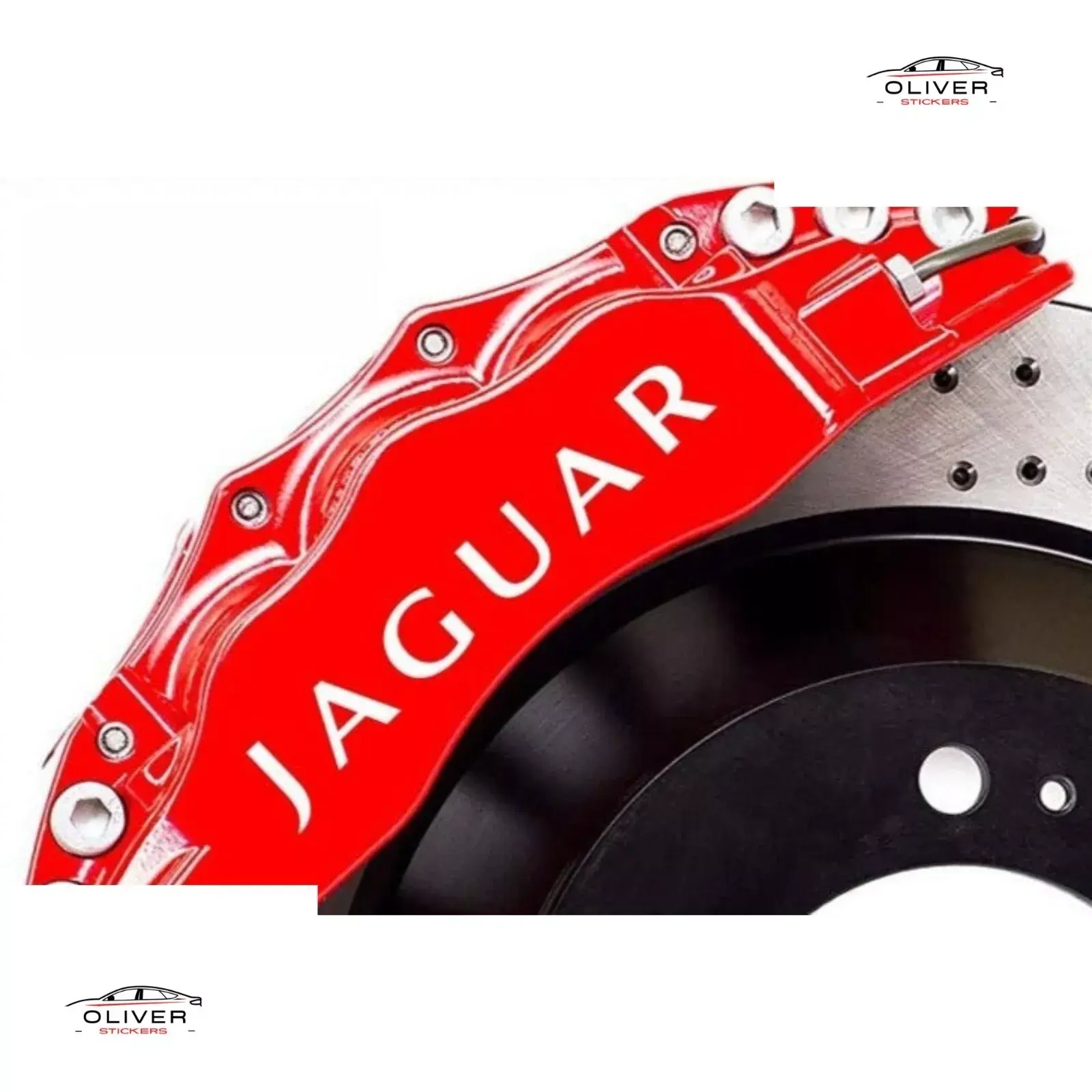 6x JAGUAR Brake Calipers Decal Stickers for Car