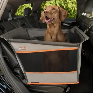Buckle N Go Dog Car Seat for Large Dogs, Waterproof Fabric, Breathable Mesh Sides, Adjustable Seat Belt Leash, Carseat for Medium to Large Pets, Car Seat Cover - 21 X 19 X 19in