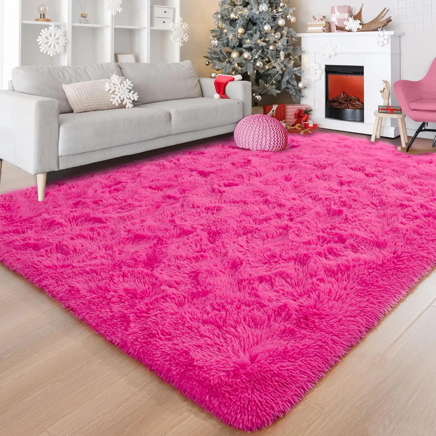 RUNIA Luxurious Soft Fluffy Nursery Rug - Extra Large Washable Floor Mat with Non-Slip Backing, Perfect for Living Room, Bedroom, and Indoor Use, Enha