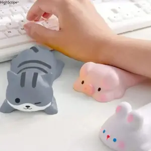 Cute Animal Wrist Rest Mousepad - Slow-Rising Ergonomic Arm Support, Fun Desk Accessory, Home Office Anime Gift