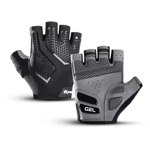 Half-finger unisex cycling gloves, made of liquid silicone, breathable, suitable for sports, cycling, fitness, anti-slip, outdoor hand protection