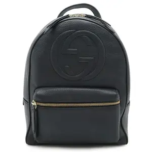 Pre-owned GUCCI Others Tote Bags Soho Interlocking G Leather Backpack