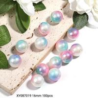 XY087019 16mm 100pcs Cream beads 