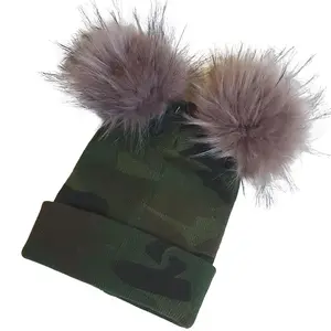 Double Pom Pom Winter Beanie