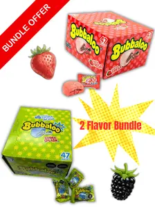 BUBBALOO – BUNDLE PACK (MORA ÁCIDA + FRESA) 94 Pieces